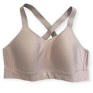 Under Armour Womens Infinity Sports Bra High Impact Size Medium Pale Pink